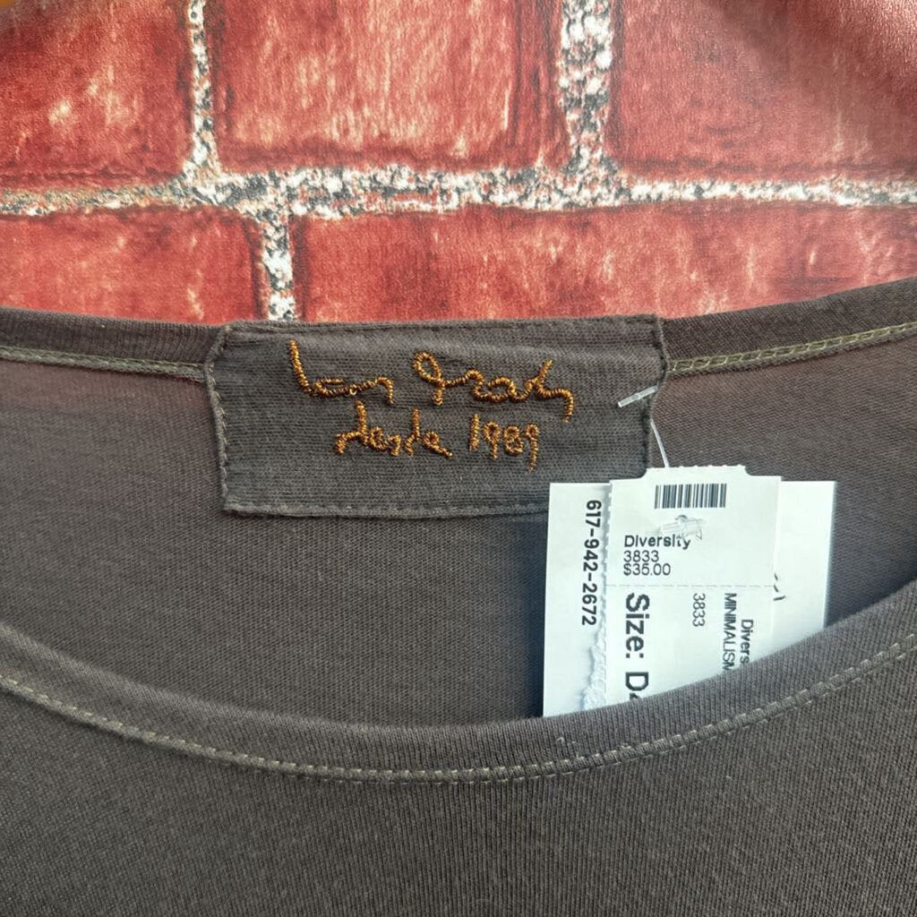 Ian Mosh Grey LS Top Size M