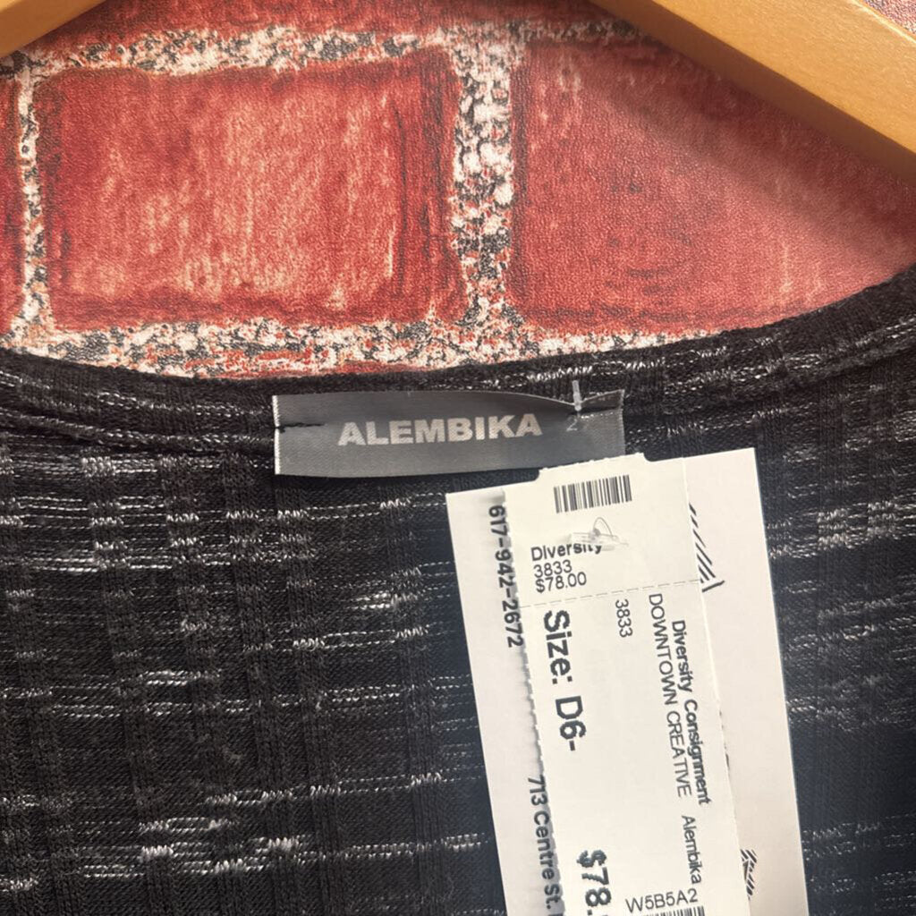 Alembika Multi Pattern + Texture Maxi Dress Size 2