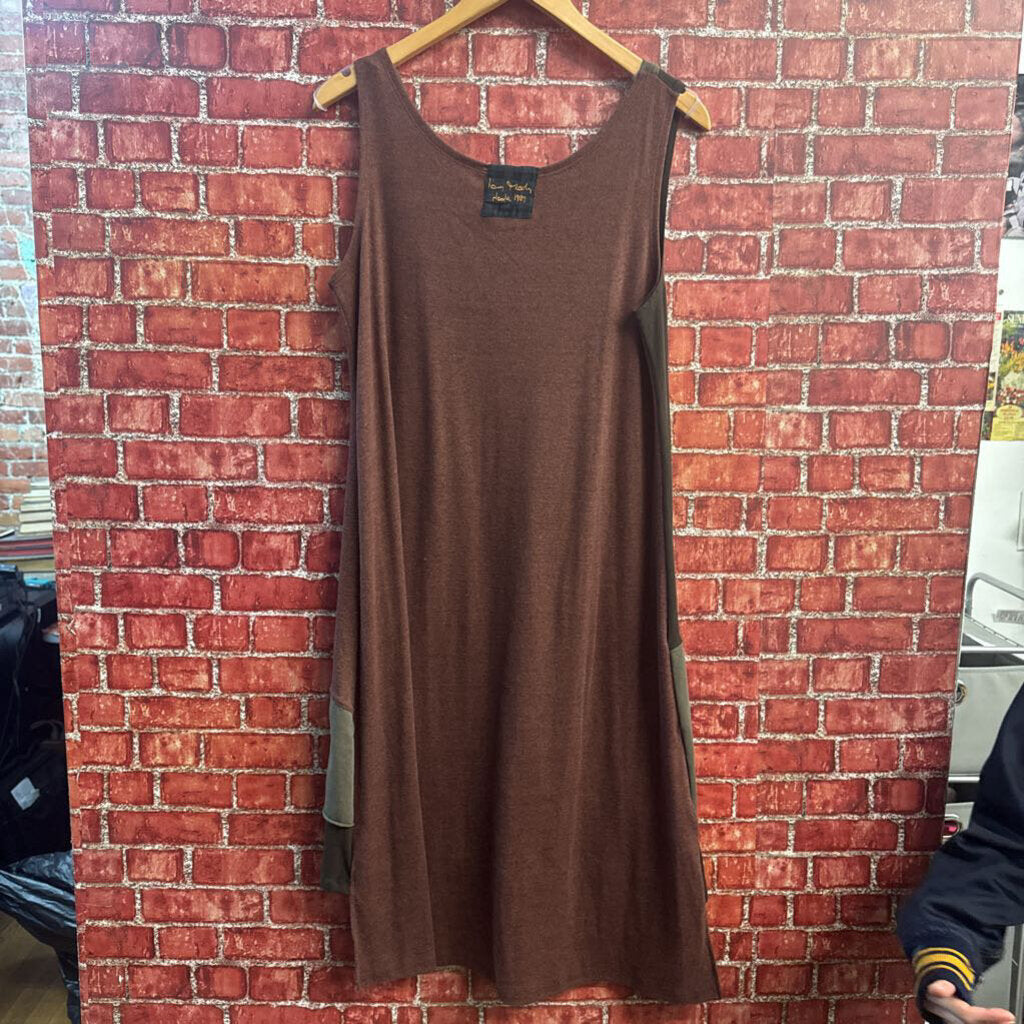 Ian Mosh Tree Graphic Tiered Midi Dress Ladies Size L
