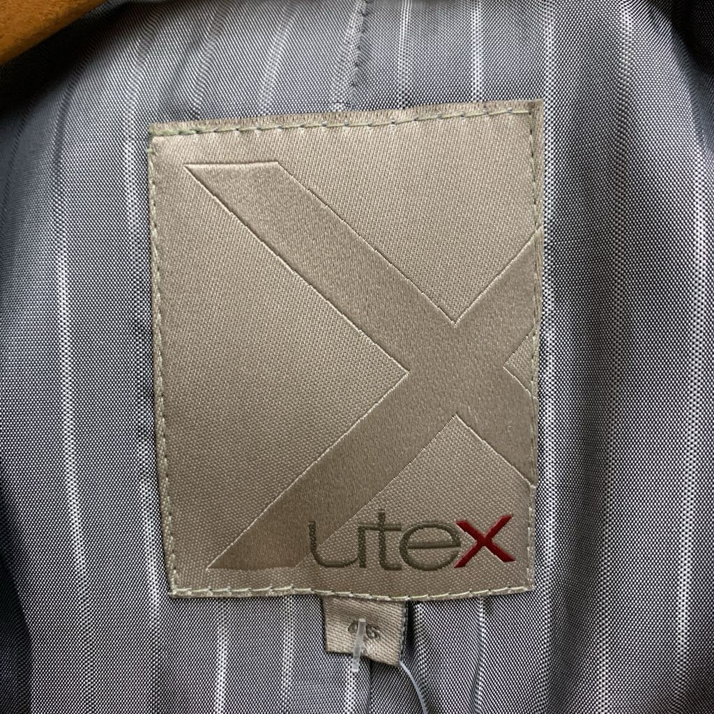 Utex Overcoat Wool Blend Grey Men’s Size 44