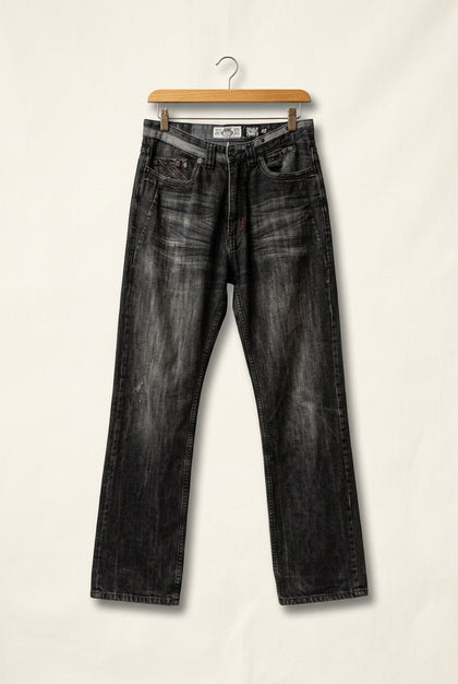 AKDMKS Y2K Jeans Straight Grey Men’s Size 32 AS-IS (rip at thigh)