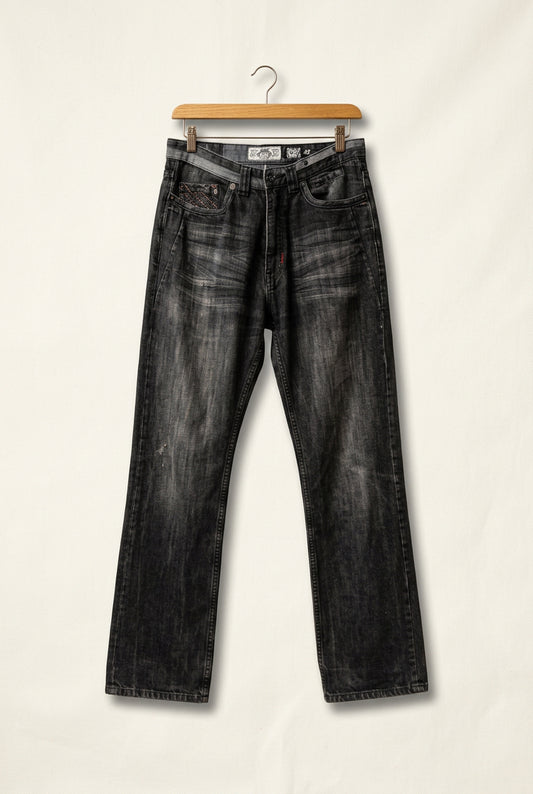 AKDMKS Y2K Jeans Straight Grey Men’s Size 32 AS-IS (rip at thigh)