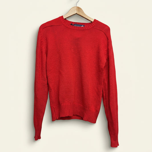 Vintage Lord & Taylor Red Crewneck Knit Sweater Men’s Size L