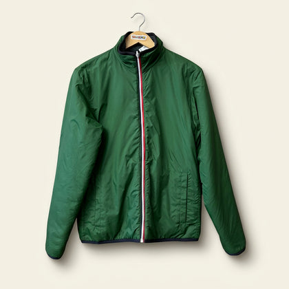 Fourlaps Zip Jacket Sherpa Lined/Reversible Green/Grey Men’s Size M