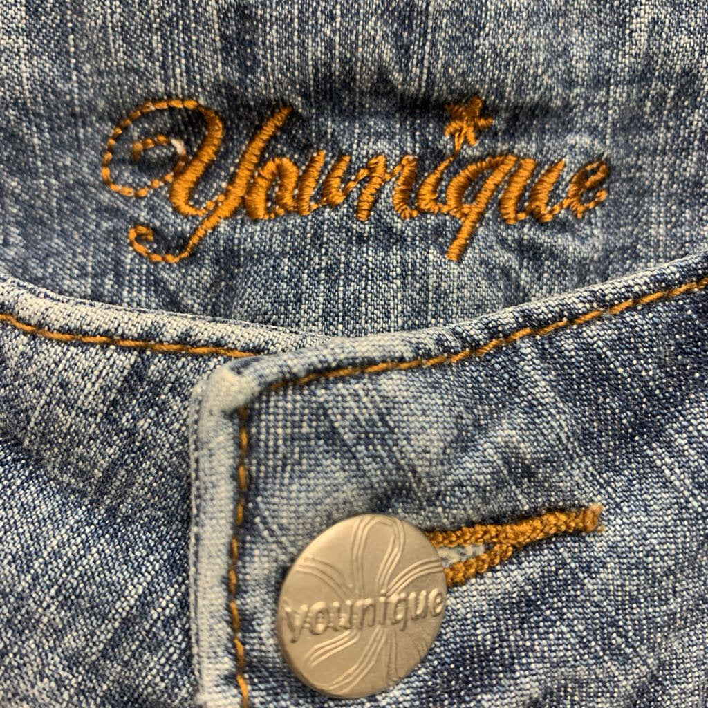Y2K Younique Blue Denim Midi Skirt Ladies Size 5