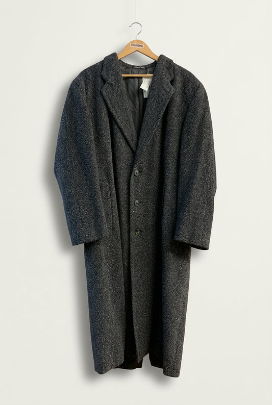 Giorgio Armani Vintage Overcoat Long Wool Grey Men’s Size 40