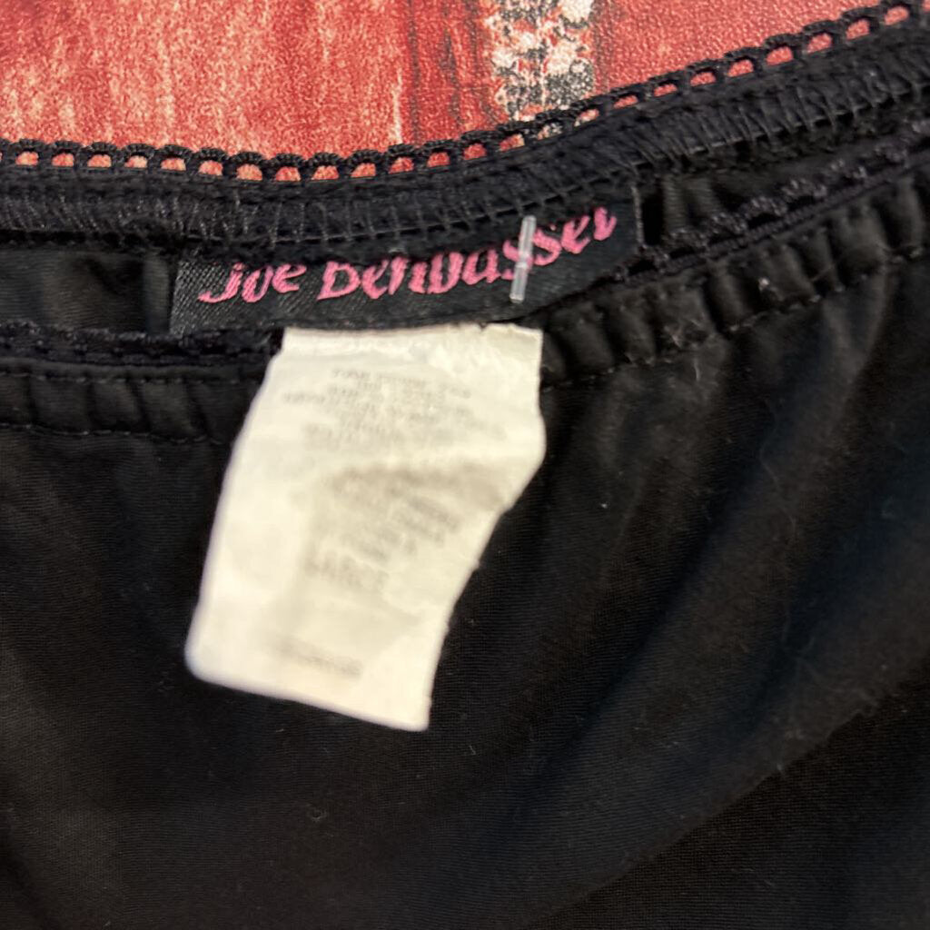 Vintage Joe BenBasset Midi Skirt Tulle Lining Black Ladies Size XL