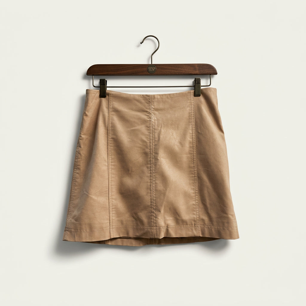 Free People Faux Leather Mini Skirt Pink Ladies Size 6