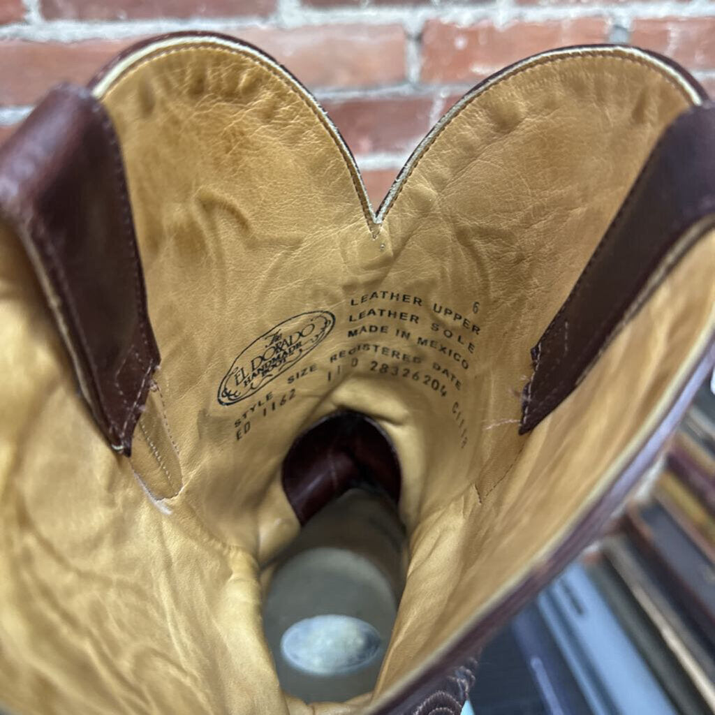 The El Dorado Handmade Boot Cowboy Boots Brown Size 11M