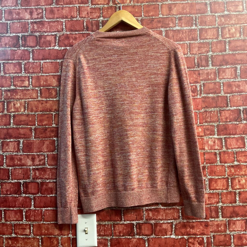 Zara Man Red Thin Knit Crewneck Sweater Size S