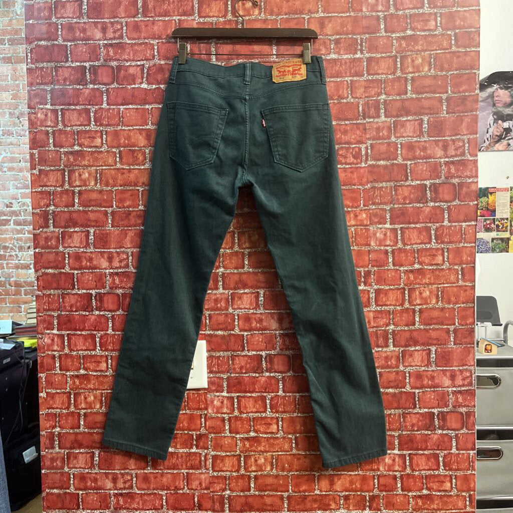 Levis 511 Slim Fit Jeans Green Size 30x30