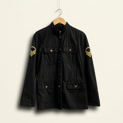 Ecote Military Utility Jacket Charcoal Ladies Size S