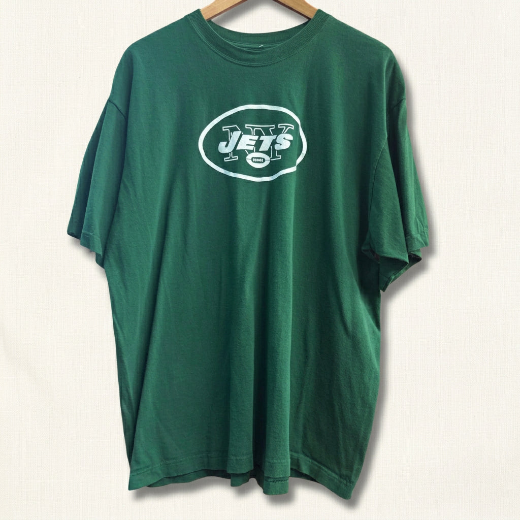 Y2K Reebok NY Jets T-Shirt Green/White Men’s Size XL