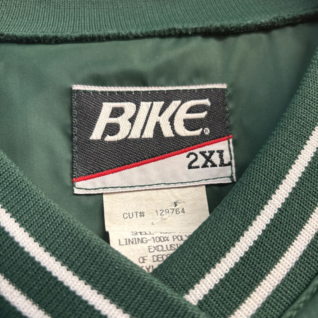 Vintage Bike Athletic Co. "Canton Bulldogs" V-Neck Pullover Windbreaker Green/White Men’s Size 2XL
