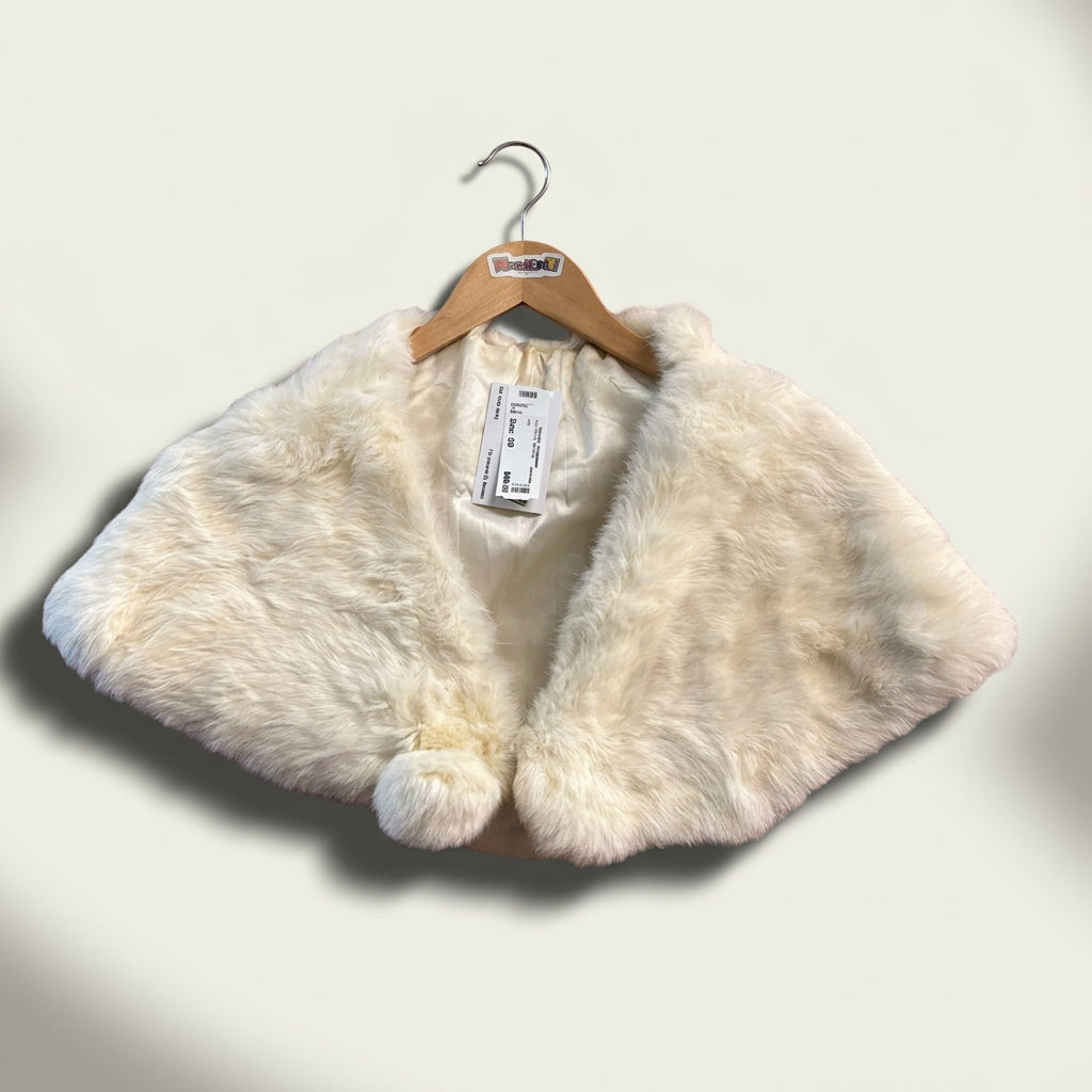 Vintage Unbranded Rabbit Fur Stole White OS