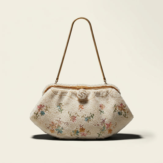 Vintage Walborg Antique Beaded Purse Made in France
