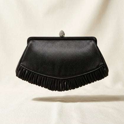 Vintage Magid 1940s Clutch Bag Black