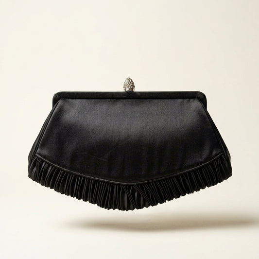 Vintage Magid 1940s Clutch Bag Black