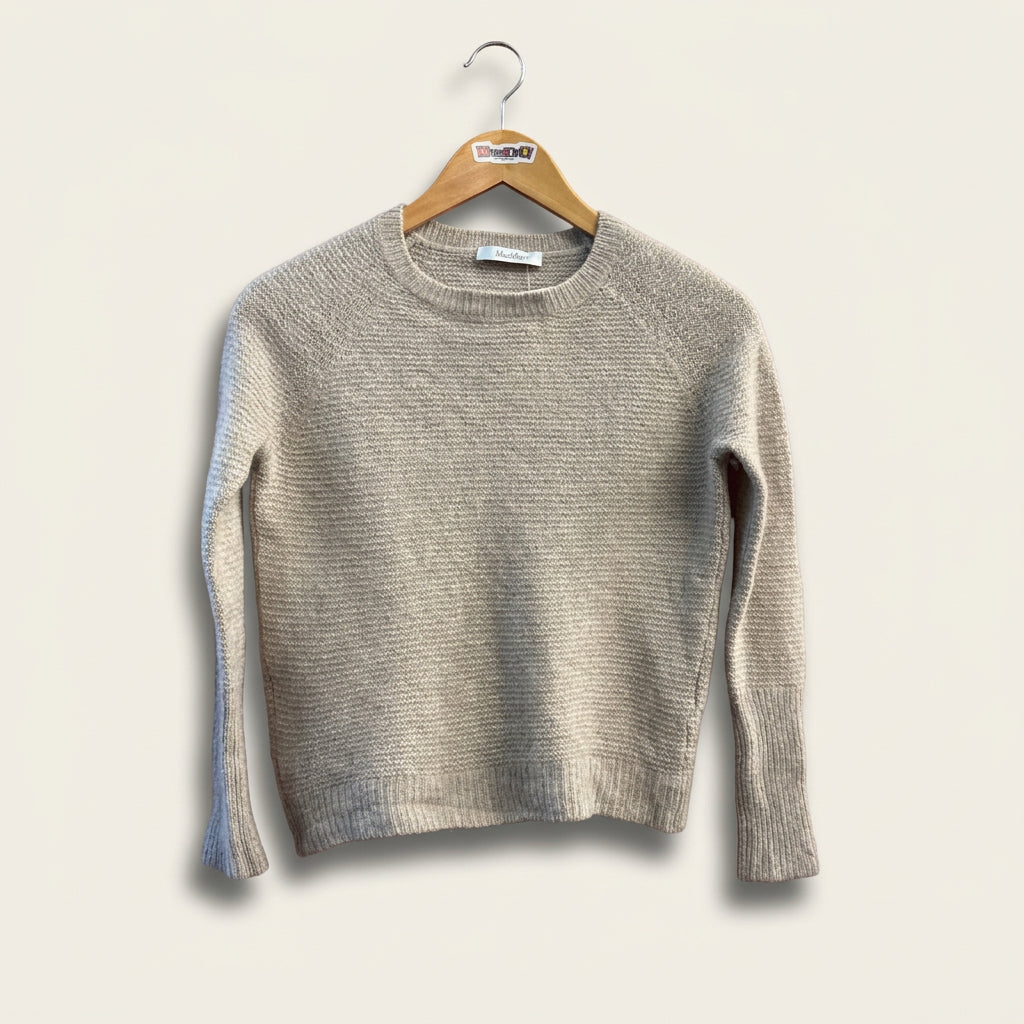 Max Mara Cashmere Silk Brown Knit Sweater Ladies Size S