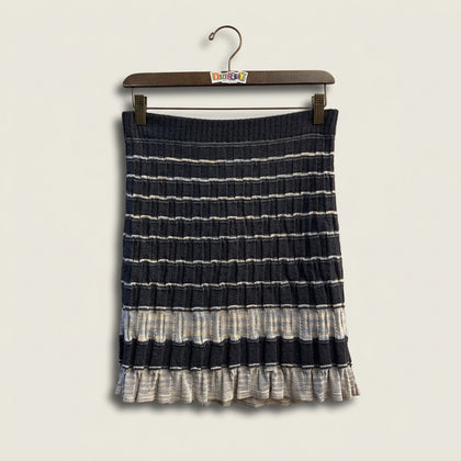 M Missoni Grey Tiered Lace Midi Skirt Ladies Size 40