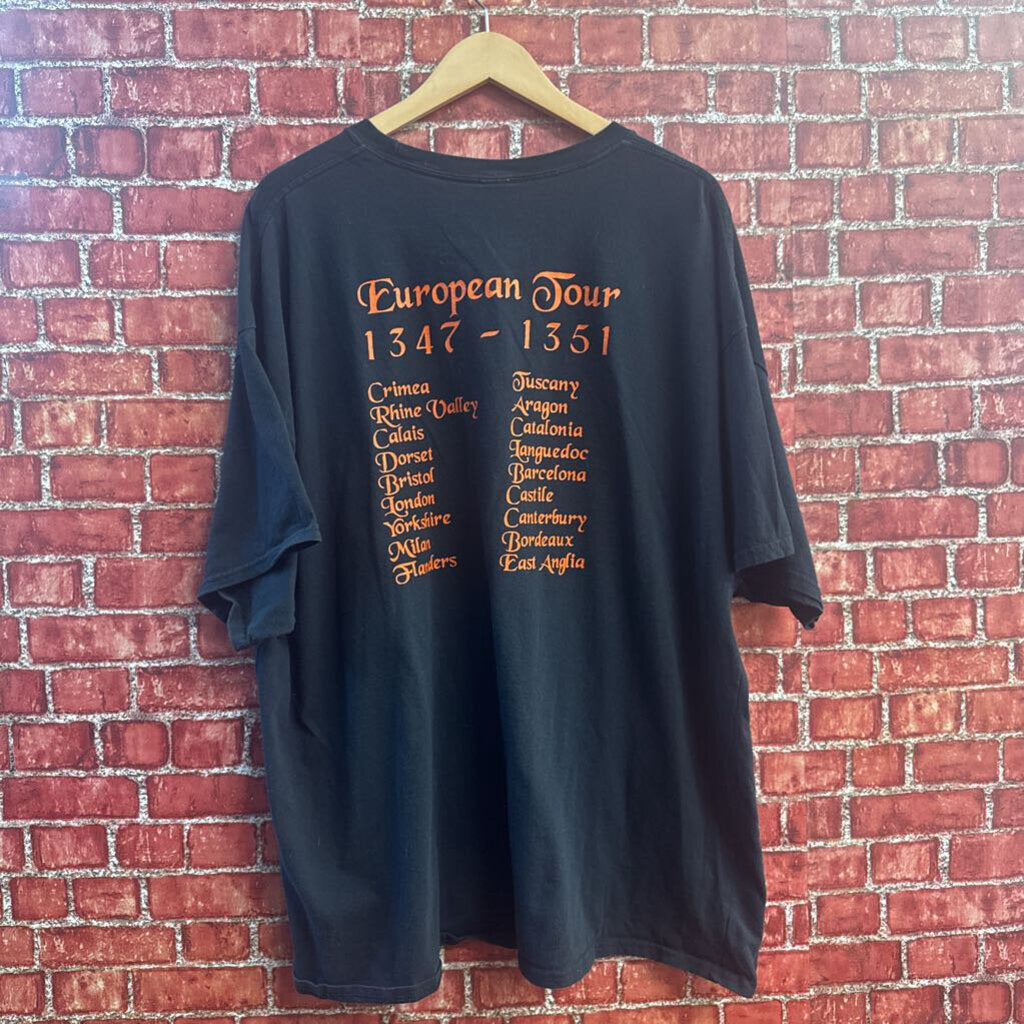 Black Death Tee Rat Black/Orange Men’s Size 2XL