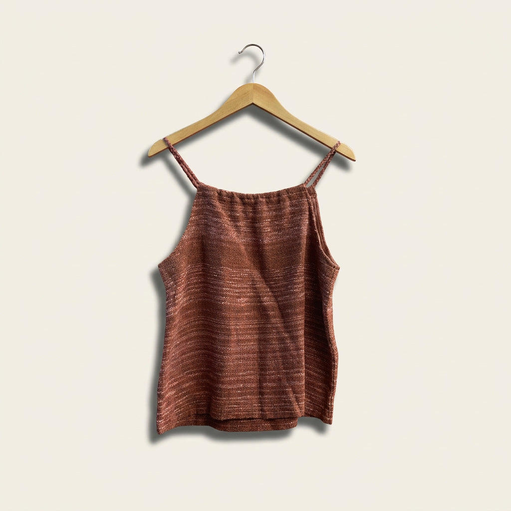 Mary Chappell Fiberworks Vintage Tank Knit Mauve Ladies Size M