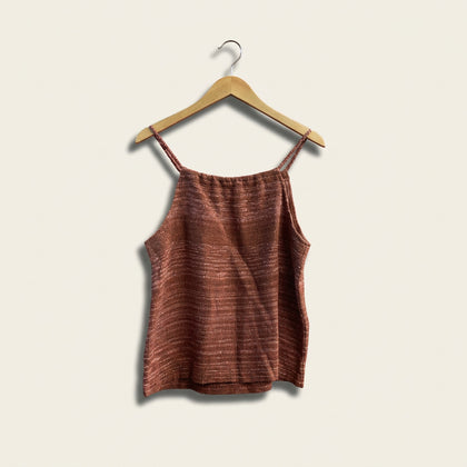 Mary Chappell Fiberworks Vintage Tank Knit Mauve Ladies Size M