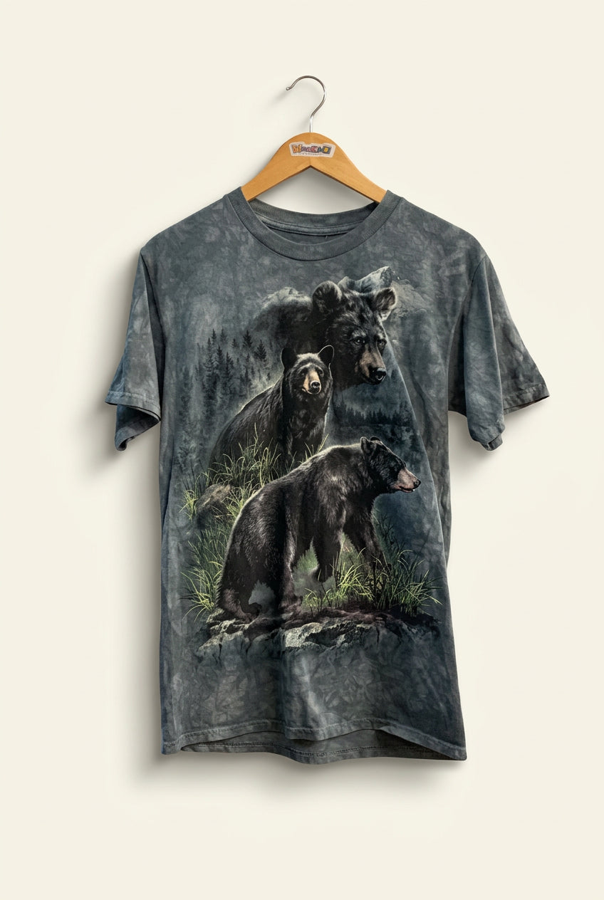 The Mountain Tee Black Bears Grey/Black Men’s Size S