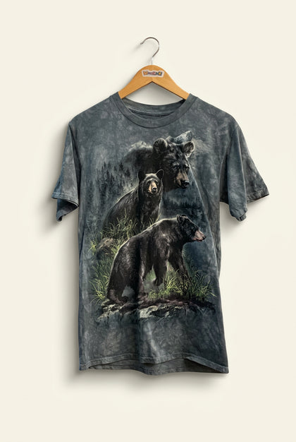 The Mountain Tee Black Bears Grey/Black Men’s Size S