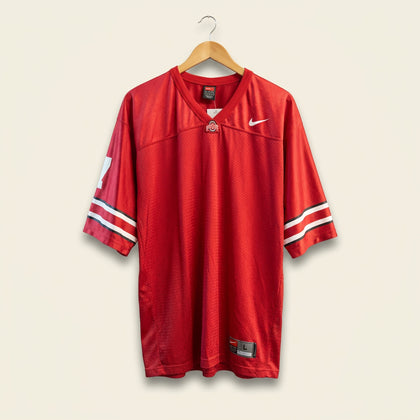 Nike Football Jersey Ohio State 7 Red Men’s Size L