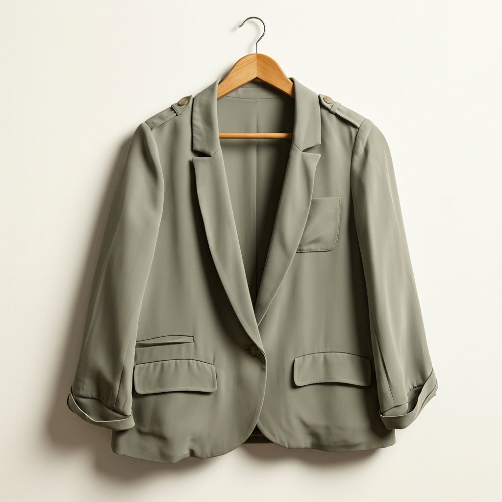 Elizabeth and James Blazer Cardigan Taupe Ladies Size 4