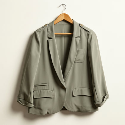 Elizabeth and James Blazer Cardigan Taupe Ladies Size 4