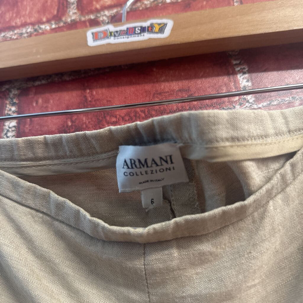 Armani Collezioni Pants Beige Ladies Size 6