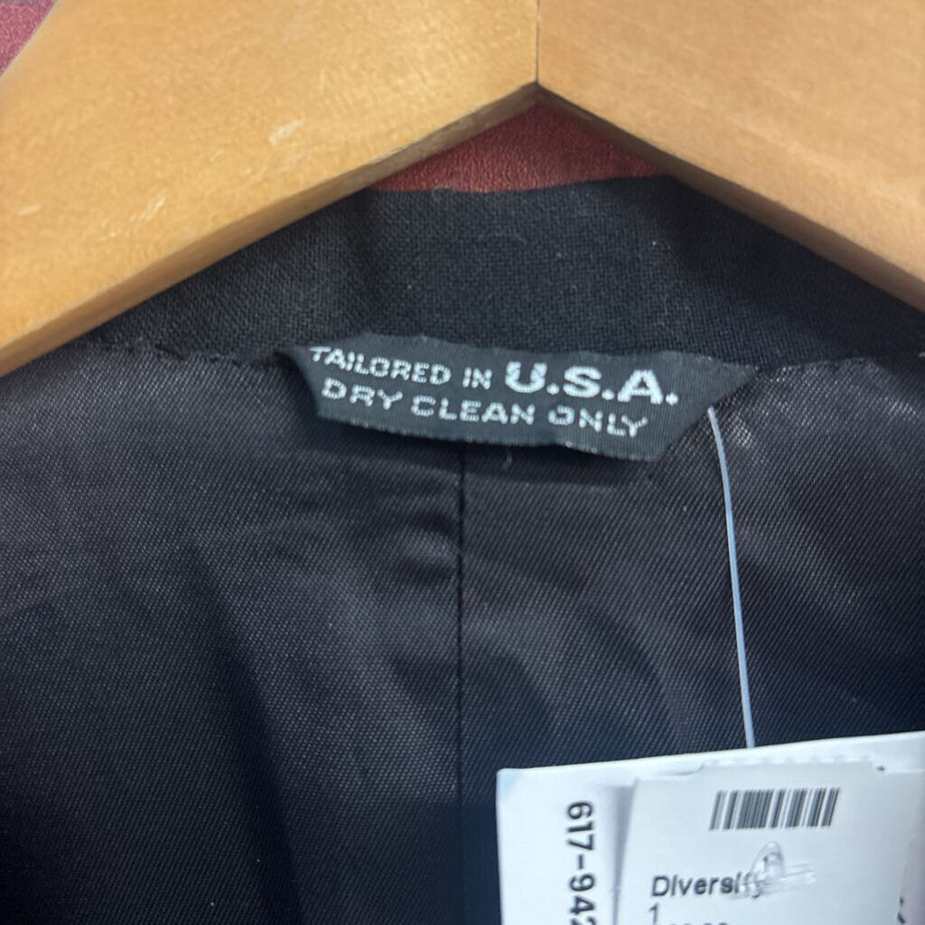 Wool Tuxedo Blazer Jacket Black Men’s Size 38