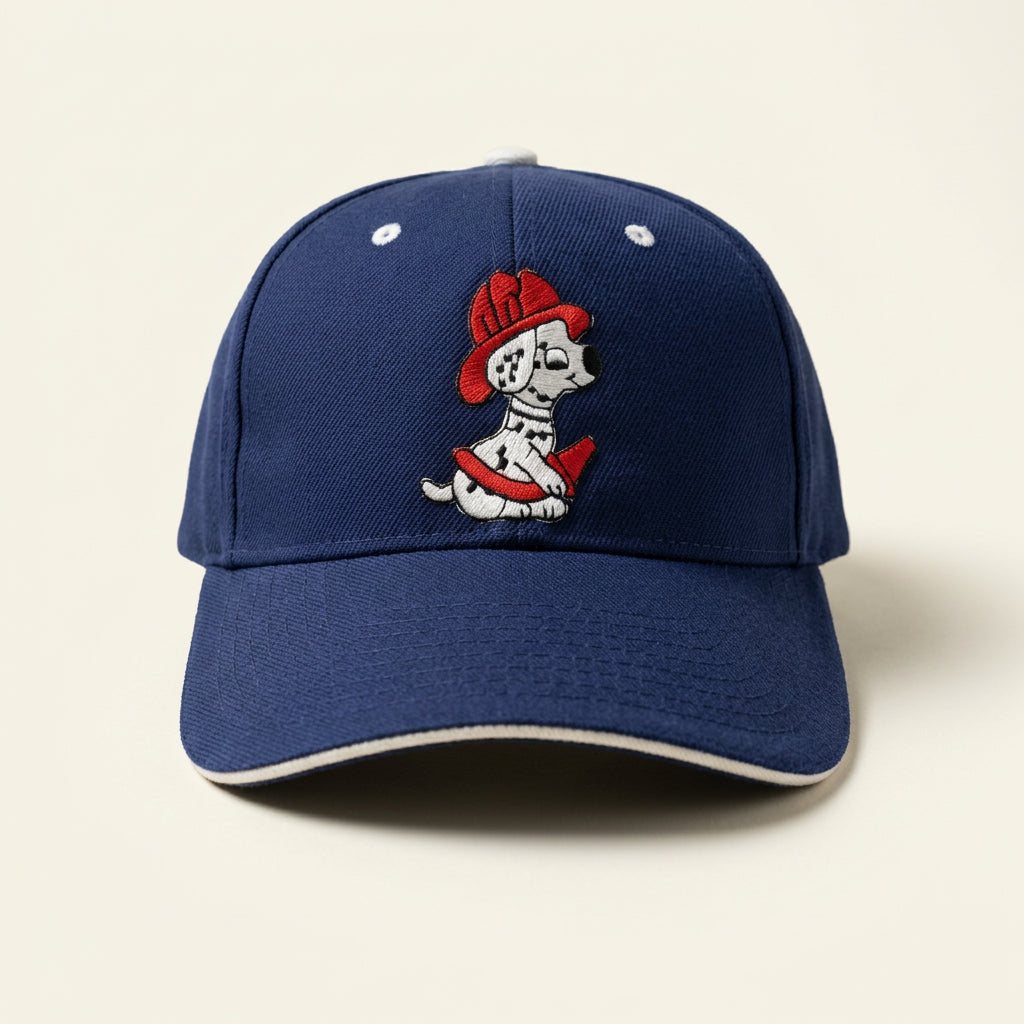 Adjustable Cap Dalmatian Firefighter Navy/Red/White