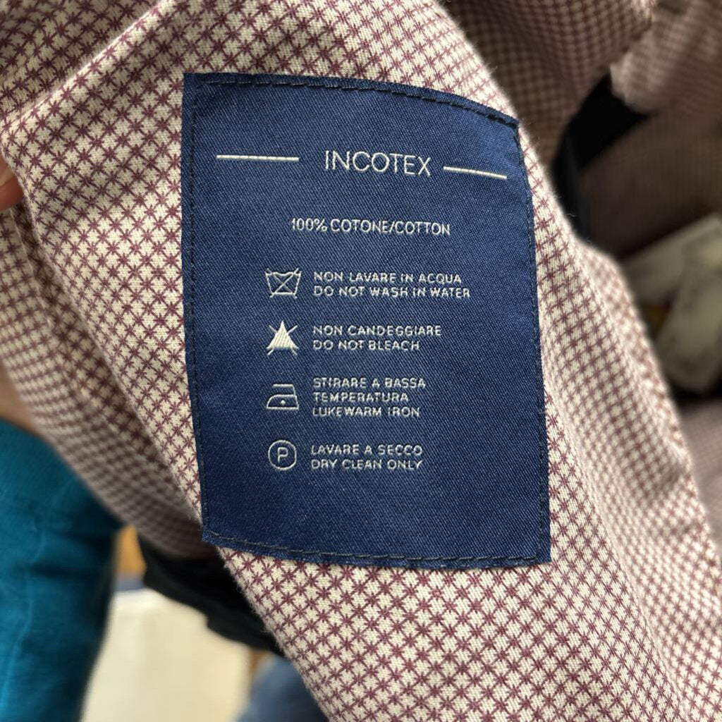 Incotex Trousers Navy Blue