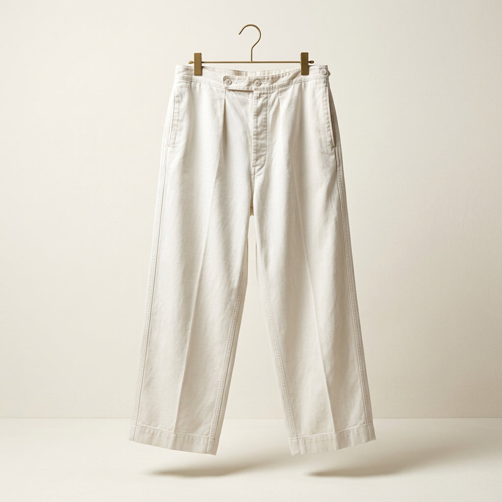 Vintage German Military Trousers 1967 White Size 21 AS-IS Men’s Size 34