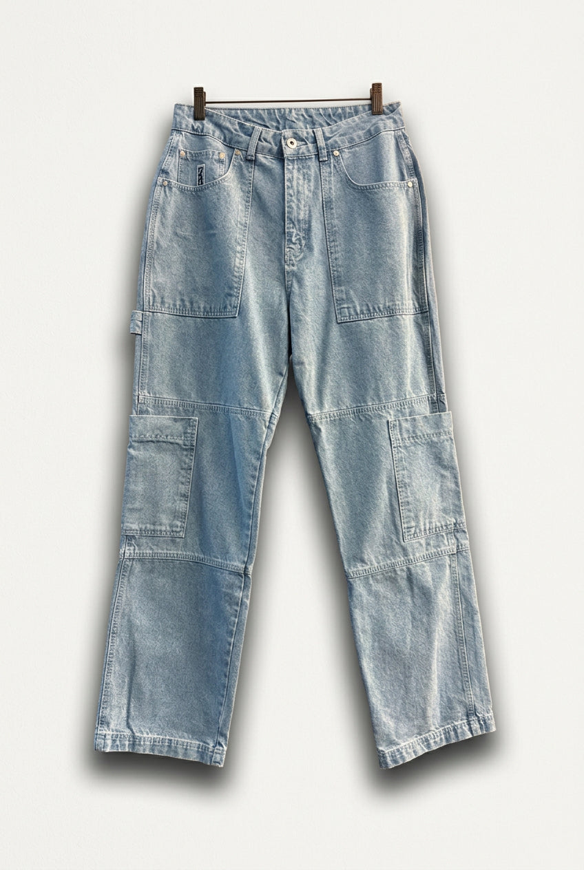 Ragged Jeans Cargo Jeans Blue Ladies Size 30