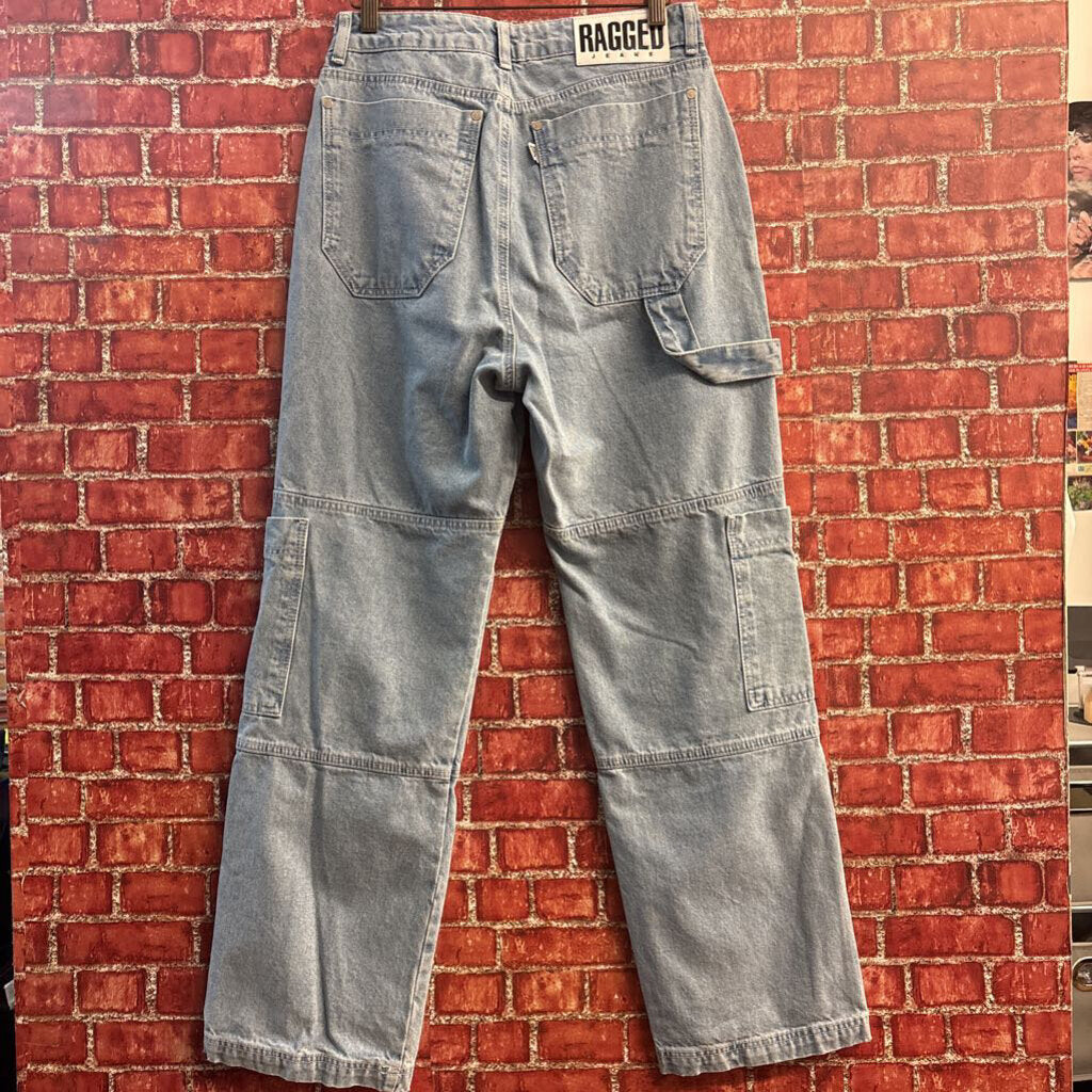 Ragged Jeans Cargo Jeans Blue Ladies Size 30