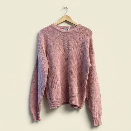 Penn's Landing Vintage Sweater Knit Mauve Ladies Size L