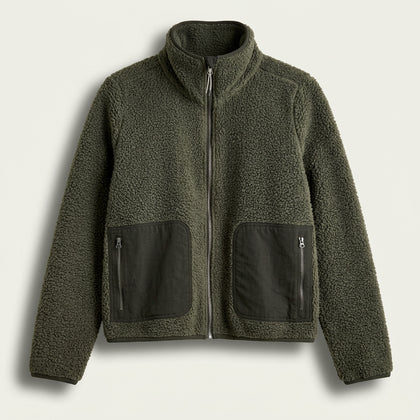 Vuori Fleece Jacket Olive Ladies Size S