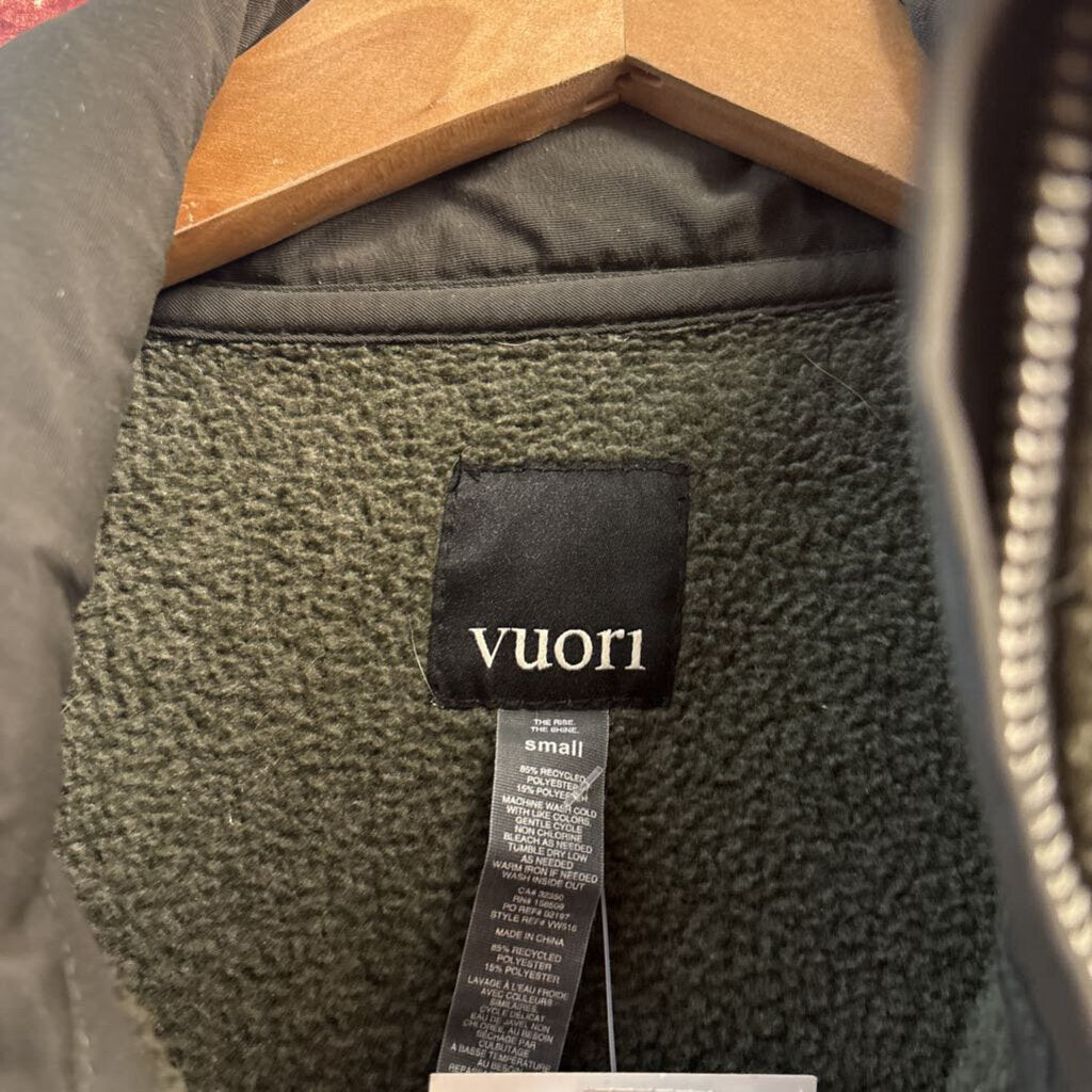 Vuori Fleece Jacket Olive Ladies Size S