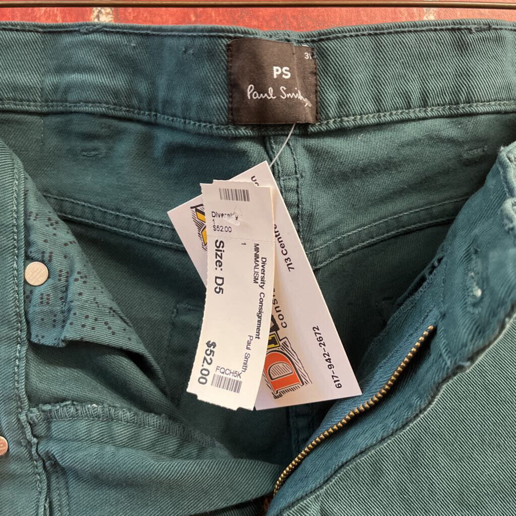 Paul Smith Tapered Jeans Green Men’s Size 31
