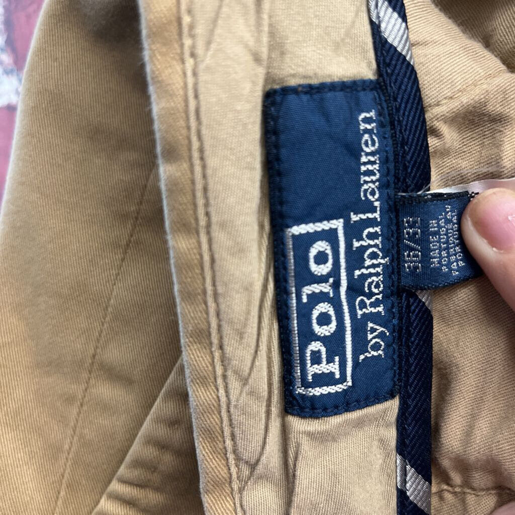 Vintage Polo Ralph Lauren Chino Trousers Tan Size 36