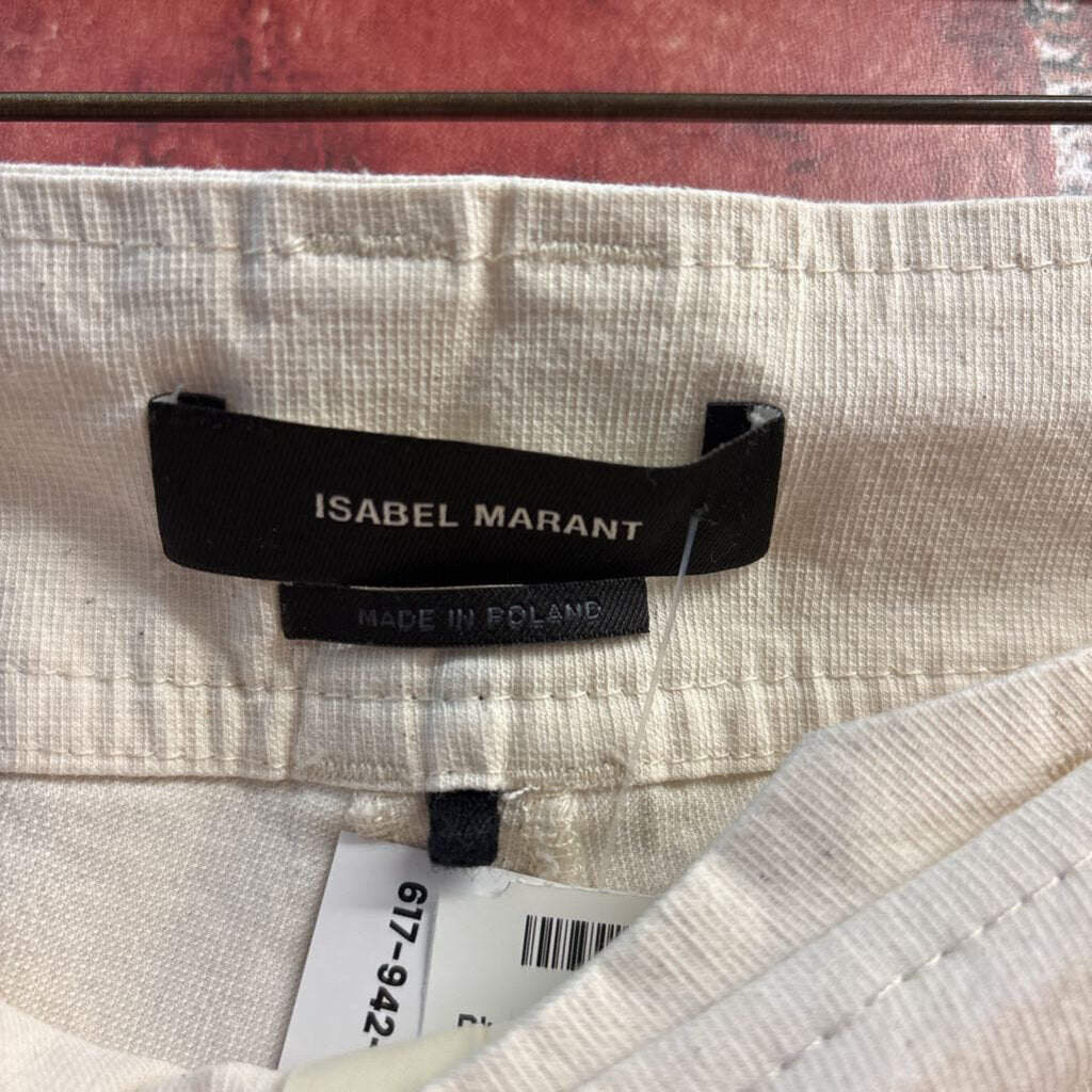 Isabel Marant Tailored Cotton Trousers White Size 42