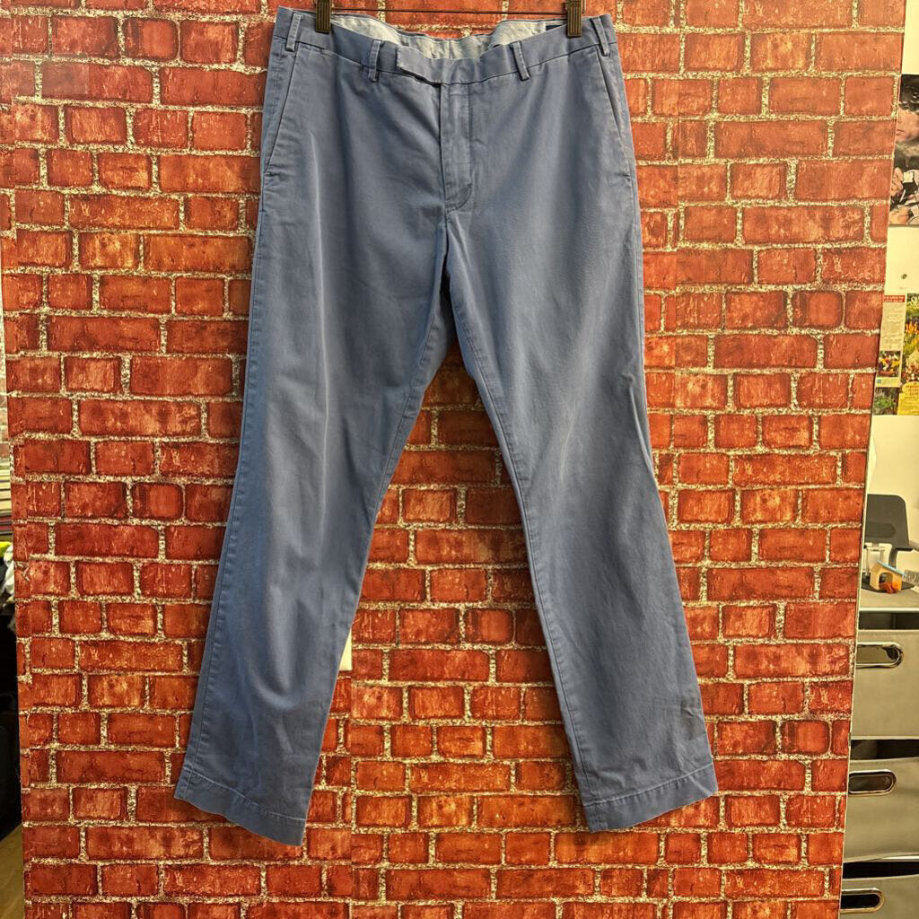 Polo Ralph Lauren Stretch Slim Fit Chino Trousers Light Blue Size 34