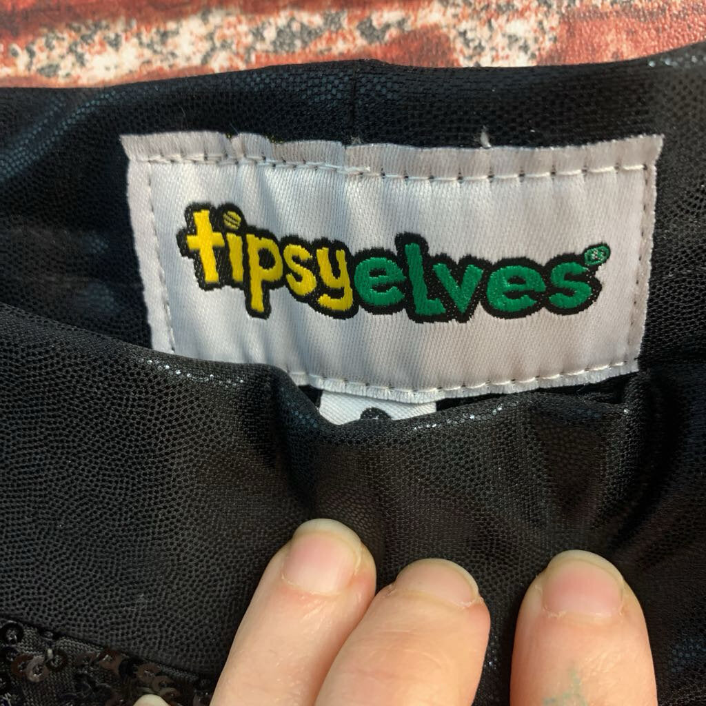 TispyeLves Pants Sequence Black Ladies Size S