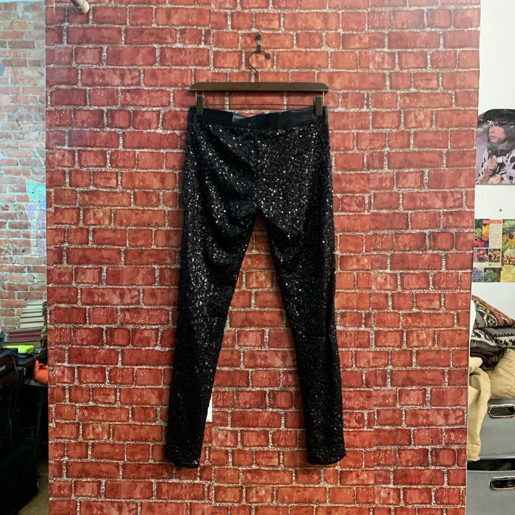 TispyeLves Pants Sequence Black Ladies Size S