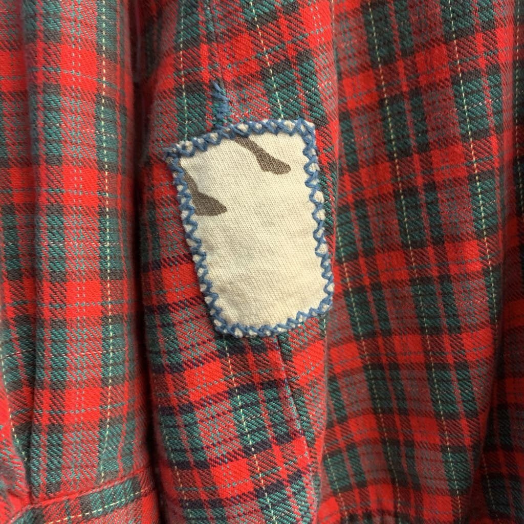 Diversity Repair Lab x Claybrooke Vintage Flannel Plaid Red/Green Men’s Size L