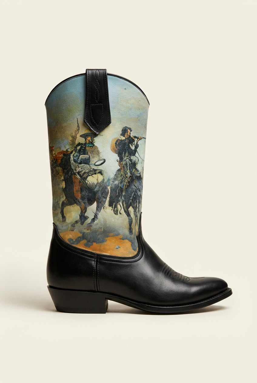 Seychelles Vintage Image Panted Cowboy Boots Size 6.5L